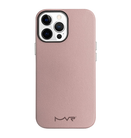iPhone 13 Pro MVR Nappa Leather Case - Pink Sand | Slim Protective Phone Cover image 0