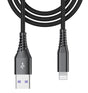 Beetle 20cm USB-A to Lightning Charging Cable (CM-4) - Black | Fast Charging Durable Compact Design image 0