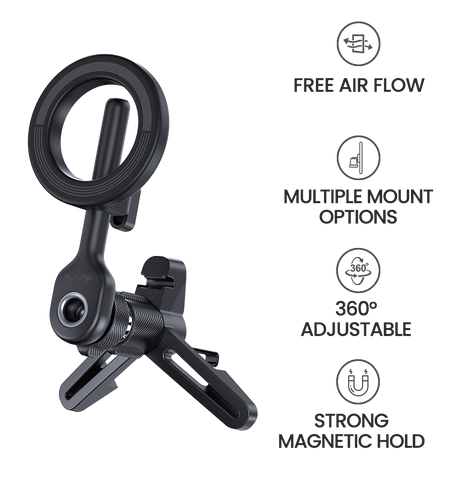 MVR T8 MAGSAFE CAR HOLDER WITH TRIANGLE BASE image 7