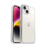 iPhone 14 – Clear | OtterBox Symmetry Series + Antimicrobial, Soft Touch Protective Cover image 0