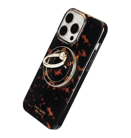 MagSafe Ring Stand – Tortoise |  Kate Spade Stylish & Functional Phone Accessory image 1