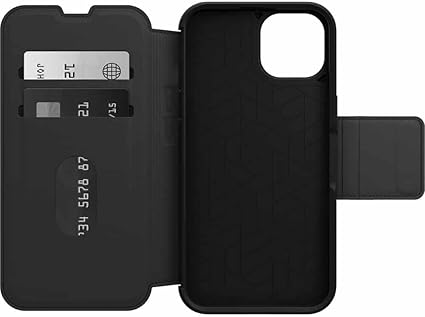 iPhone 14 Case – Black | OtterBox Strada Series, Soft Touch Protective Cover image 5
