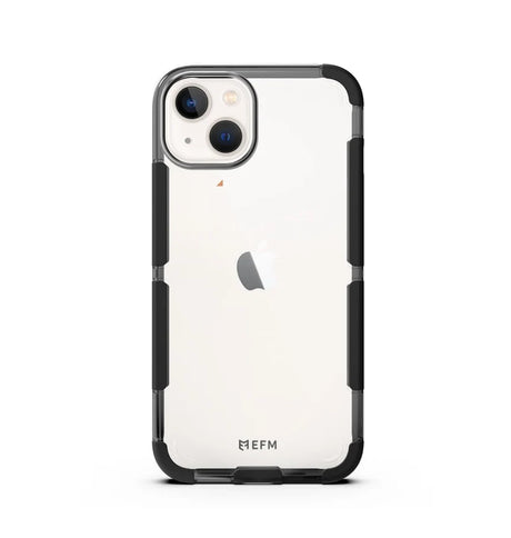 iPhone 13 Mini Case – Black/Carbon | EFM Cayman D3O Armour 5G Signal Series Rugged, Durable & Drop-Tested Protection image 0