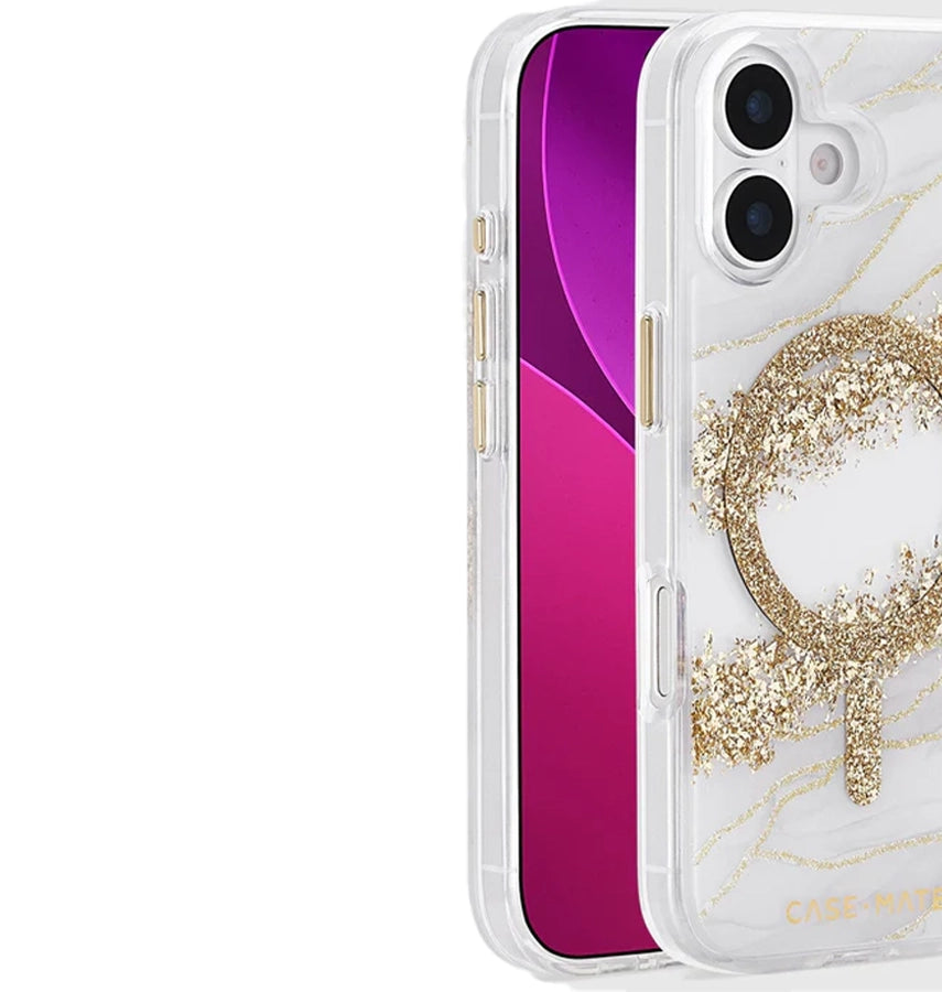 iPhone 17 Case – Granite | Case-Mate Karat Gemstone-Inspired Design, Protective Raised Edges, MagSafe image 3