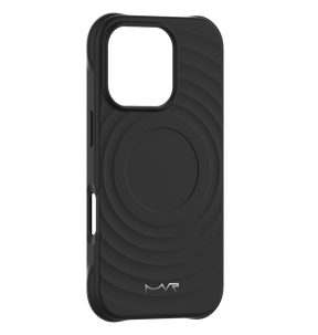 iPhone 16 Pro MVR Wave Silicone Case - Black | Shockproof & Slim Fit Back Cover image 0