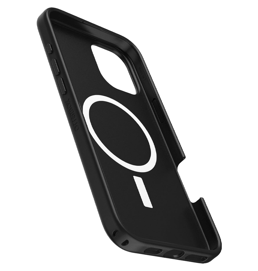 iPhone 16 Plus Magsafe Case – Black | OtterBox Symmetry Series, Soft Touch Protective Cover image 2