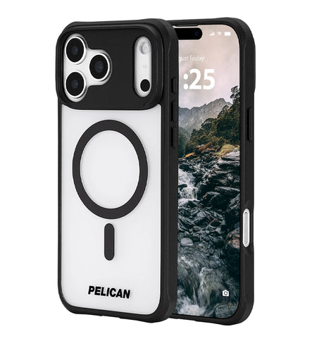 iPhone 17 Pro Max Case – Clear/Black Frosted | Pelican Ranger MagSafe Cover with Rugged Drop Protection & Stylish Finish image 1