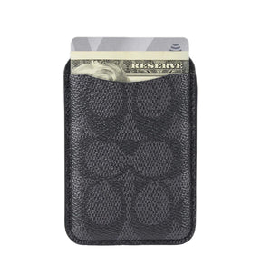 Coach MagSafe Card Holder – Signature Charcoal | Stylish & Durable iPhone Accessory with Secure Magnetic Attachment image 0