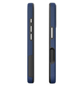iPhone 16 Pro Triangle Pattern MagSafe Case - Navy Blue | Rugged Shockproof Back Cover image 1