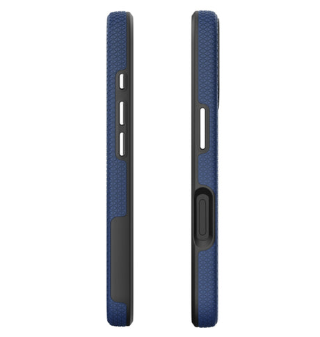 iPhone 16 Pro Triangle Pattern MagSafe Case - Navy Blue | Rugged Shockproof Back Cover image 1