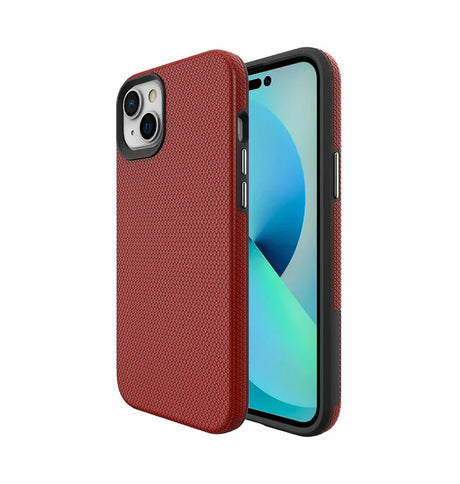 iPhone 15 Plus Triangle Pattern MagSafe Case - Mint Green | Rugged Shockproof Back Cover image 1