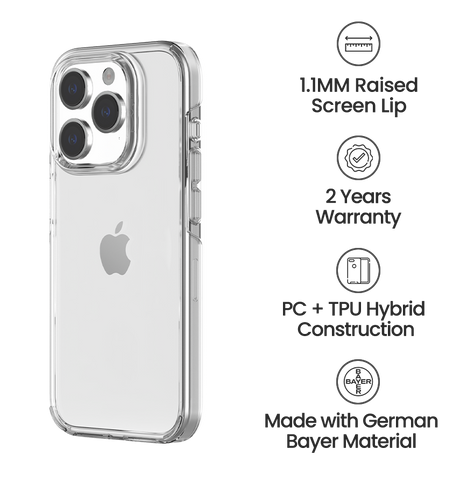 iPhone 14 Pro Transpaent Case - Crystal | MVR Nova Perfect Fit Design, Soft Touch Protective Cover image 3