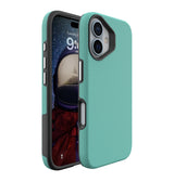 iPhone 16 Plus Triangle Pattern MagSafe Case - Mint Green | Rugged Shockproof Back Cover image 2