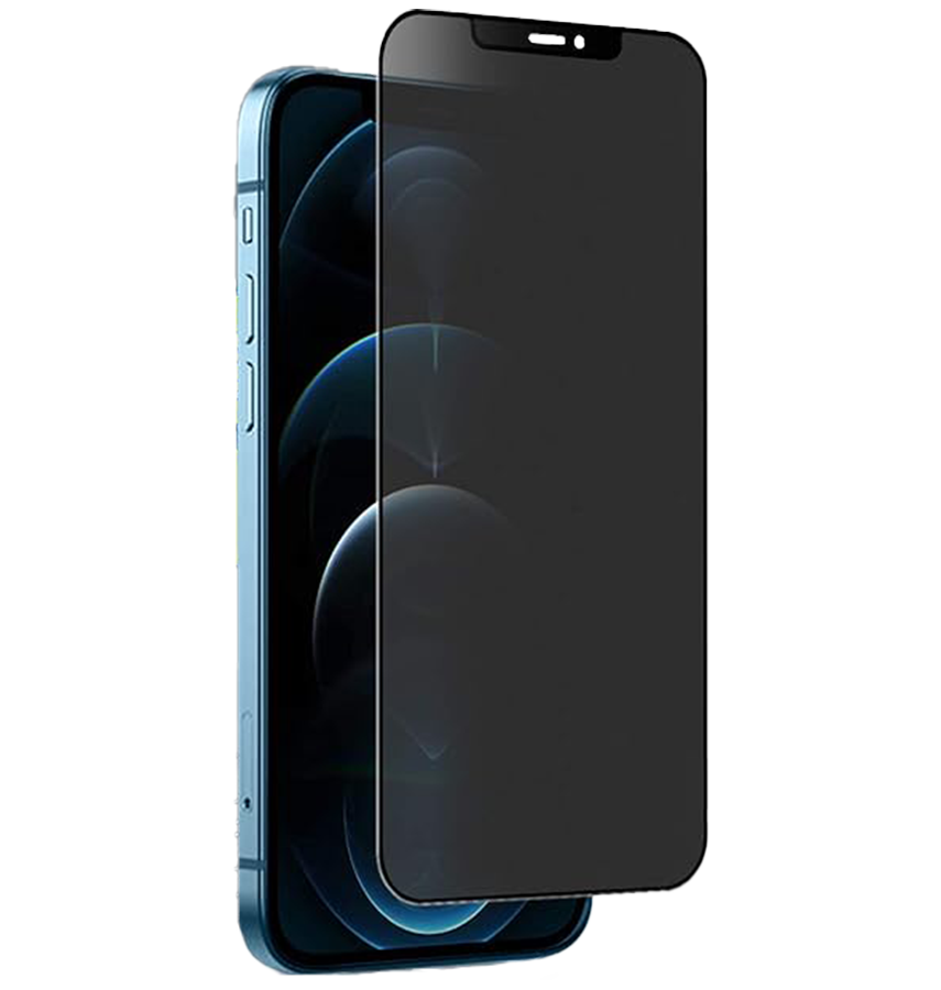 iPhone 12 Pro Max Generic Privacy Tempered Glass - Black | Scratch-Resistant, Perfect Fit Design image 0