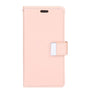 iPhone 14 Pro Wallet Case – Rose Gold | Goospery Mercury Rich Diary PU Leather with 3 Card Slots, Cash Pocket & Magnetic Closure image 0