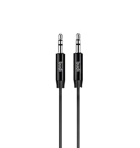 Budi Type - C Aux Cable - Black | Fast Charging 3 Amp Braided Cable 1.2mm Length, Compatible with All Type C devices image 0