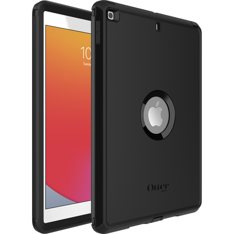 Apple iPad (10.2-inch) Case – Black | Otterbox Defender Series, Rugged Shockproof Back Cover image 1