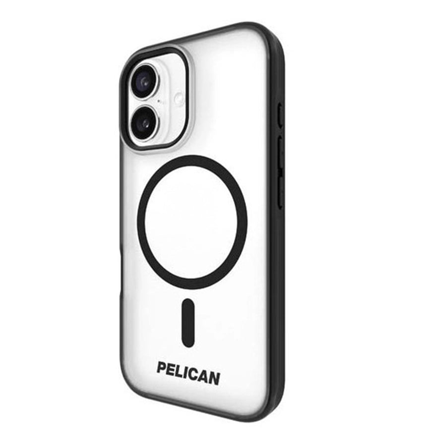 iPhone 16 Case – Clear/Black Frosted | Pelican Ranger MagSafe Cover with Rugged Drop Protection & Sleek Design image 1