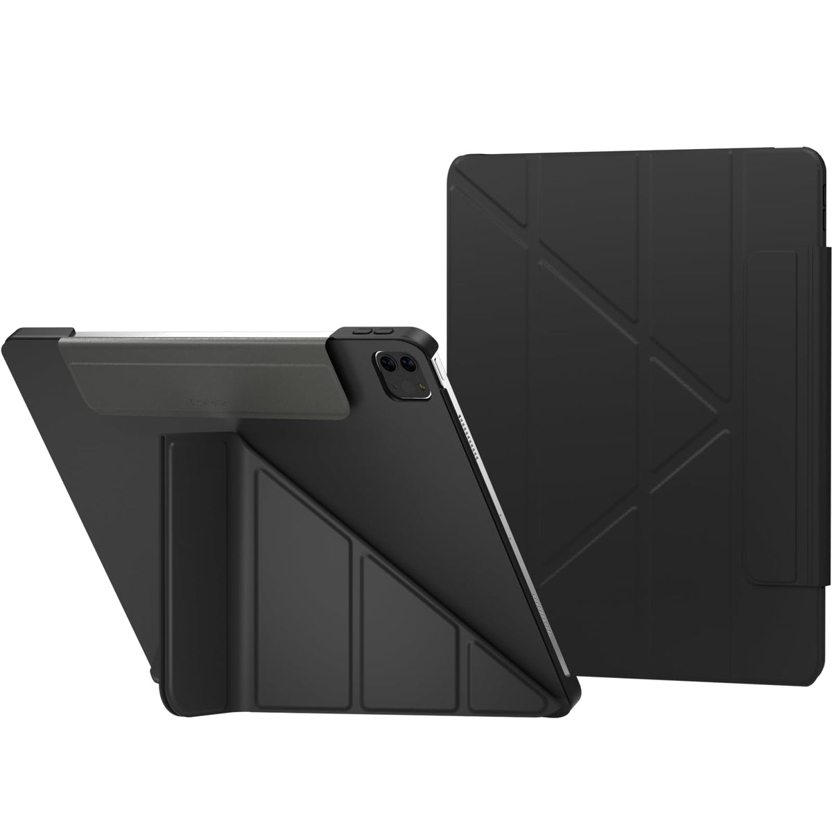 iPad 10.9"/11" (2025) Foldable Smart Case - Black | Multi-Angle Stand Cover with Auto Sleep/Wake