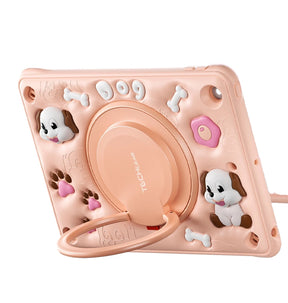 iPad 10.9 Survivor Generic Case with Shoulder Strap – Bubble Dog | Protective Cover with Slim, Durable & Stylish Design image 0