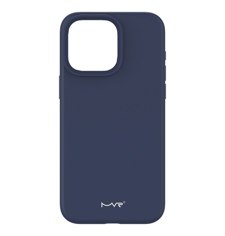 iPhone 15 Pro MVR Liquid Silicone Case - Navy | Soft Touch Protective Cover image 0