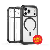 iPhone 17 Pro Case – Black | MVR Robust 360 Full Body Rugged Protection, Shockproof Design, Heavy Duty image 0