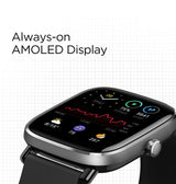 Amazfit GTS Smartwatch – Black | GTS Series, 1.65″ AMOLED Display, 14-Day Battery, GPS, Heart Rate & Sleep Tracking image 2