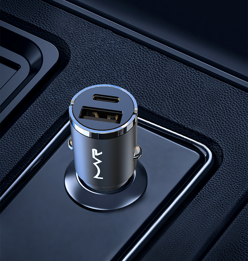 MVR Car Charger - Dual USB Quick Charge 3.0 & PD 48W Fast Charging Adapter image 3