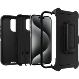 iPhone 15 Pro Case – Black | Otterbox Defender Series, Rugged Shockproof Back Cover image 2