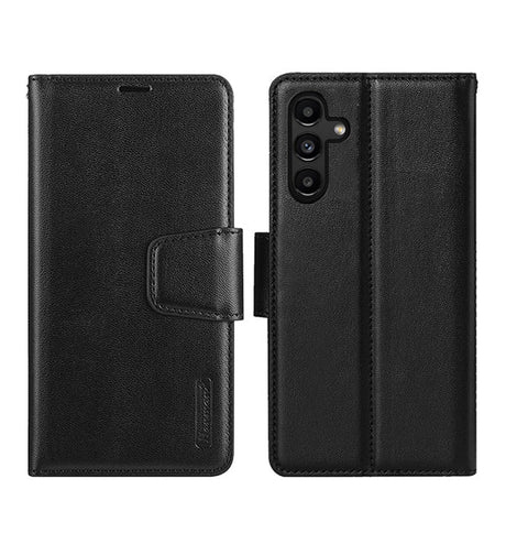 Samsung Galaxy A35 Wallet Flip Case - Black | Hanman Diary Shockproof Protective Back Cover image 0