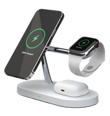 DC-3W MVR 4 in 1 Portable Multi-Device Wireless Charger - White image 2