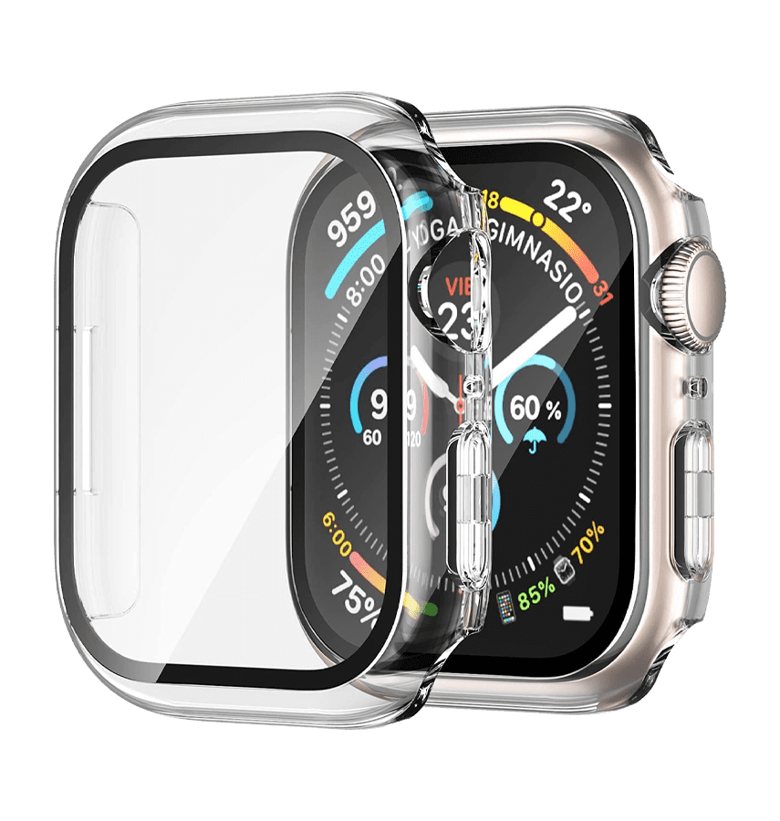 Apple Watch Glass Matte Case(40mm) – Clear |360° Protection, Scratch-Resistant, Perfect Fit Design image 0