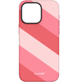 iPhone 15 Pro MVR Stripe Vibe Cover - Sakura Pink | Soft Touch Protective Cover image 0