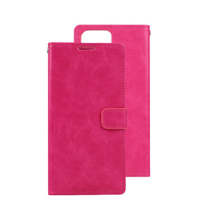 iPhone 14 Plus Wallet Case – Hot Pink | Goospery Mercury Bluemoon PU Leather Flip Cover with Built-in Stand Function image 0