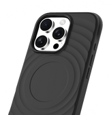 iPhone 16 Pro MVR Wave Silicone Case - Black | Shockproof & Slim Fit Back Cover image 2