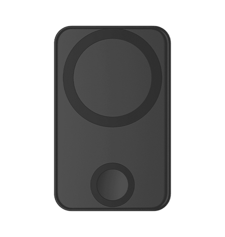 MVR MagSafe Power Bank - Black | 6500mAh, 2 – in – 1 Wireless Charger & Phone Stand, Portable 15W Fast Charging image 0