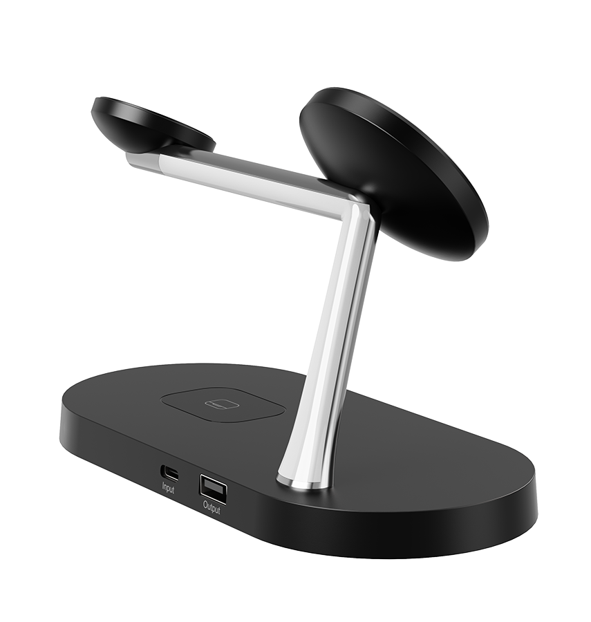 MVR 4 – in – 1 Wireless Charging Station - Black | MagSafe Compatible Charger image 1