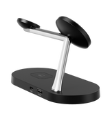 MVR 4 – in – 1 Wireless Charging Station - Black | MagSafe Compatible Charger image 1