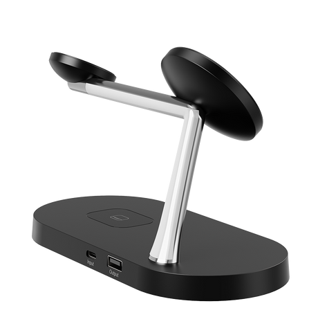 MVR 4 – in – 1 Wireless Charging Station - Black | MagSafe Compatible Charger image 1