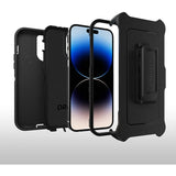 iPhone 14 Pro Max Case - Black | OtterBox Defender Series, Scratch-Resistant Rugged Protective Back Cover image 3
