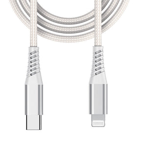 Beetle 3m USB-C to Lightning Charging Cable (M-1) - White | High-Speed Charging Long Cable image 0