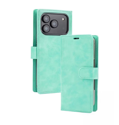iPhone 17 Pro Max Case – Mint | Mercury Bluemoon Diary MagSafe Wallet Design, Premium PU Leather, Classic Look image 0