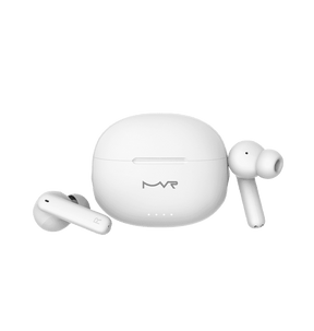 MVR Owl True Wireless Earbuds – White | Active Noise Cancelling (ANC), 30H Playtime & IPX5 Waterproof image 0