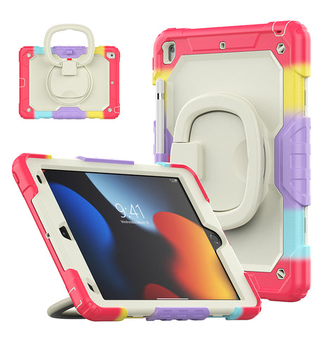 Apple iPad Air 4/5 & Pro 11' Case - Red | Survivor Generic Rugged Case with Hand Strap, Shockproof & Scratch - Resistant Protective Cover image 1
