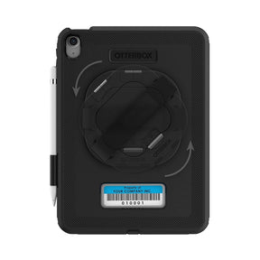 iPad 10.9 (10th Gen) Case– Black | OtterBox Defender Series Rugged Protective Case with Handstrap, Kickstand & Multi-Layer Drop Protection image 0