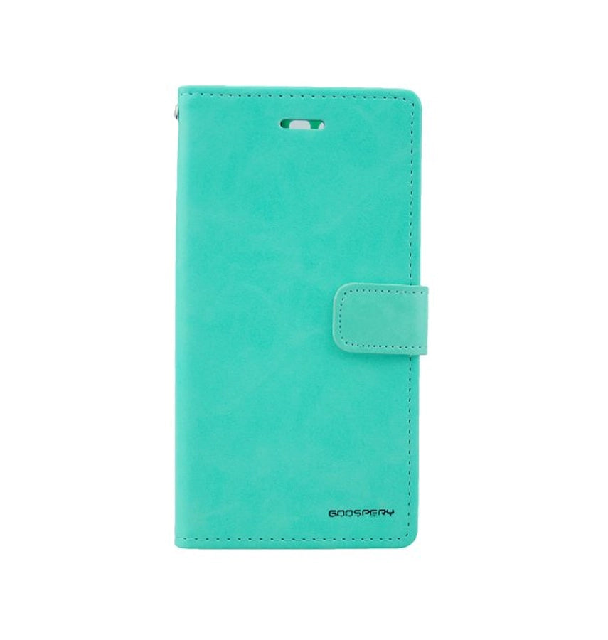 Samsung S25 Mercury Bluemoon Diary Case - Mint | Flip Cover with Card Slots & Full Protection image 0