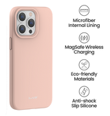 iPhone 15 MVR Liquid Silicone Case - Pink Sand | Soft Touch Protective Cover image 4