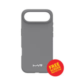 iPhone 17 Air Liquid Silicone Case – Grey | MVR Soft-Touch Finish, Anti-Slip Grip, Premium Protection image 0