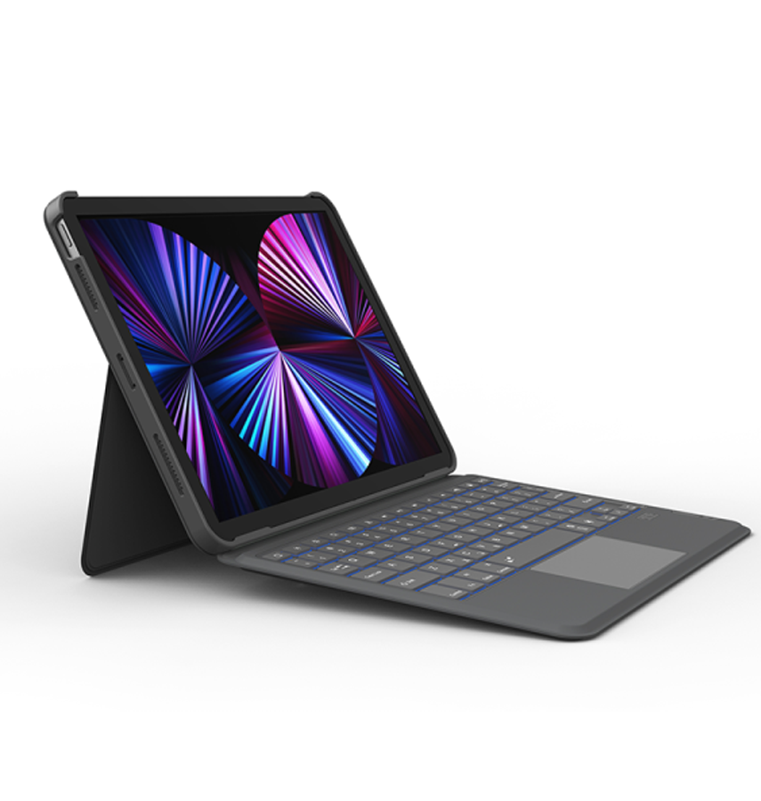 Apple iPad 10.2/10.5 Keyboard Case - Black | Wiwu Magnetic Shockproof & Scratch - Resistant Protective Cover image 0