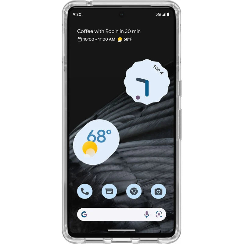 Google Pixel 7 Pro Case - Clear | OtterBox Symmetry Series, Scratch-Resistant Rugged Protective Back Cover image 2